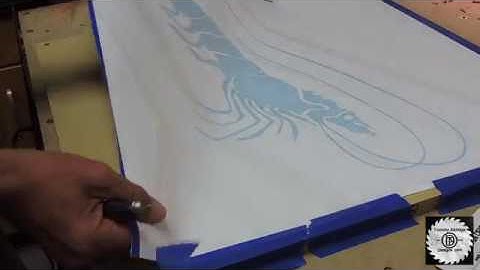 Cutting Vinyl letters on a CNC Machine