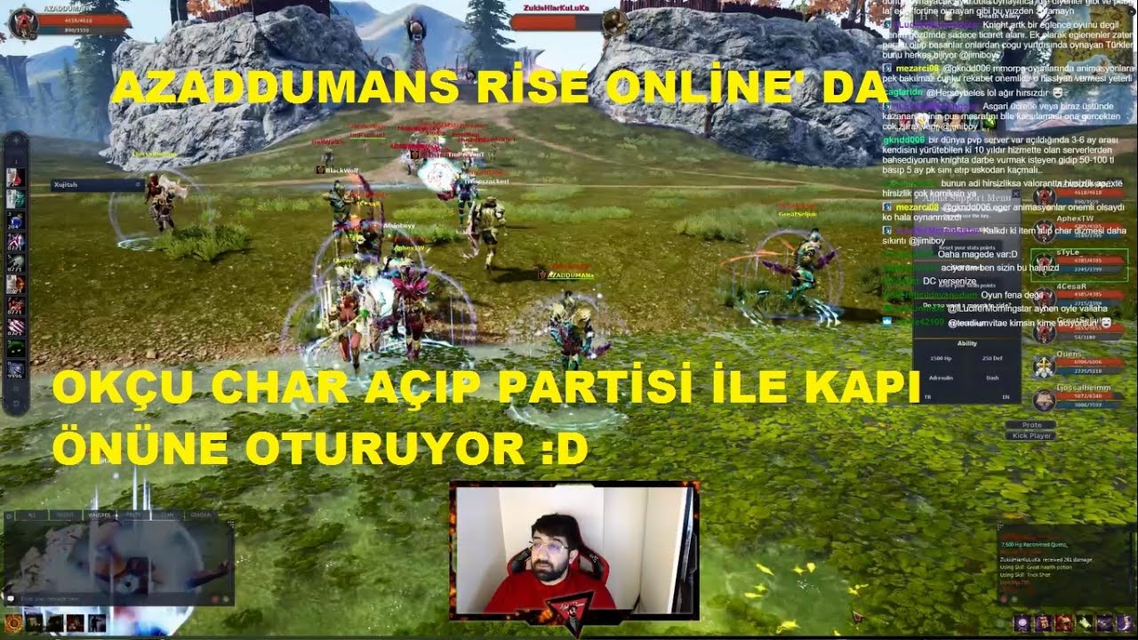 Azaddumans Rise Online' da Okçu Char Açıp Parti Kurup Town Ve Kapı ...