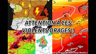 Point météo : Ces VIOLENTS ORAGES vont S'ENCHAINER en FRANCE ces PROCHAINS JOURS !