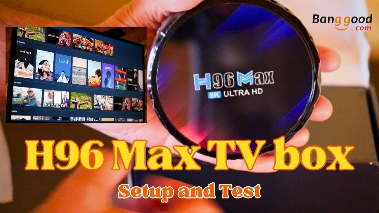 H96 MAX Android 13 TV Box, setup and test