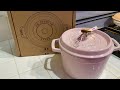 New Staub 3 qt in Pink Enameled Cast Iron La Cocotte - MADE IN FRANCE 🇫🇷