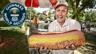 World's Largest Hotdog (Commercially Available)  Guinness World Records  Guinness World Records