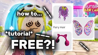 How to get FREE: Fairy Hair, Butterfly Wings & Pink Headphones! *TUTORIAL*