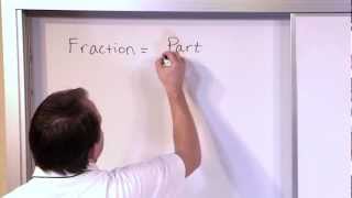 Get the full course at: http://www.mathtutordvd.comin this lesson, you
will learn what a fraction is and why it important. we begin by
introducing t...