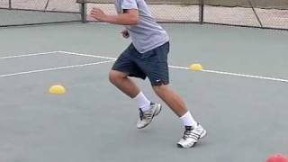 Tennis Cone Drills - Develop Powerfull Crossover Steps And Stopping