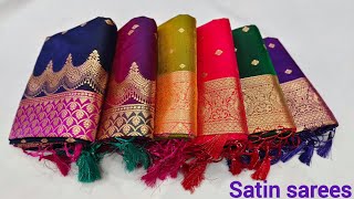 🥰Trending fancy satin sarees collection🥰 | 24/8/26 screenshot 1