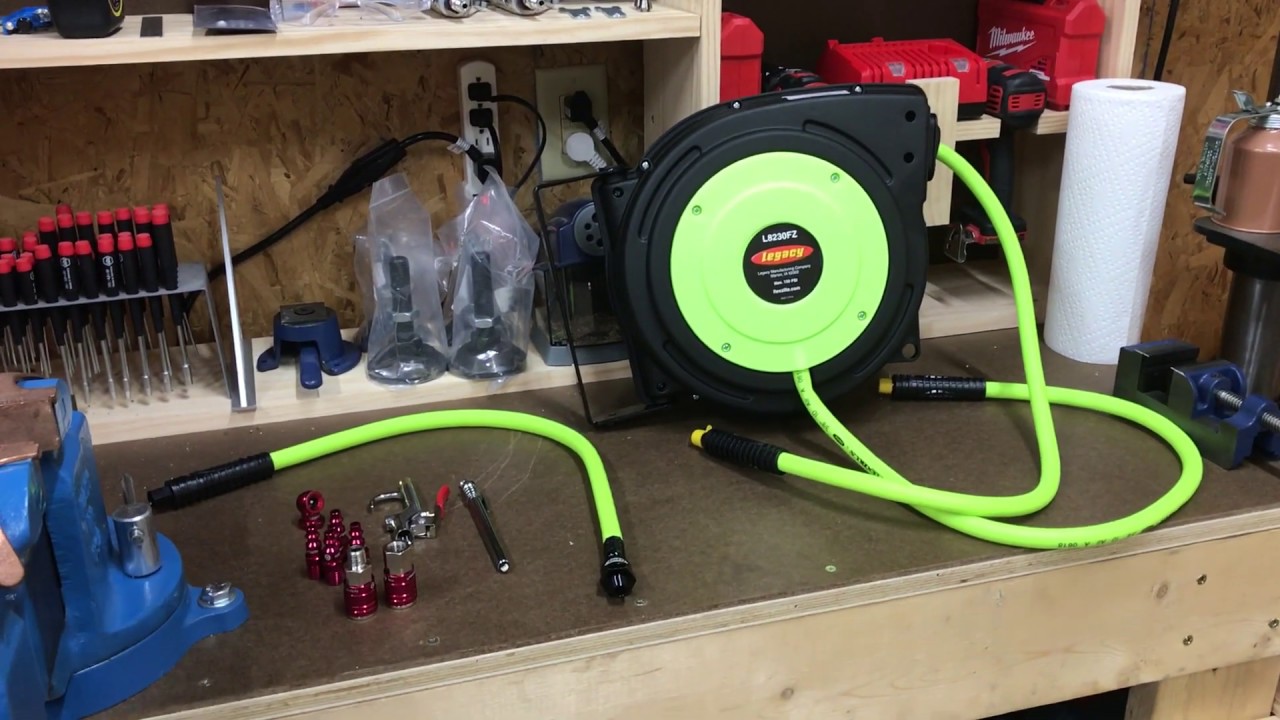  Flexzilla Retractable Enclosed Plastic Air Hose Reel