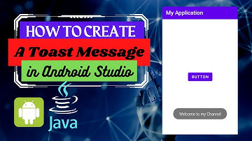 How to display a Toast messages in android studio|| android studio tutorial points.