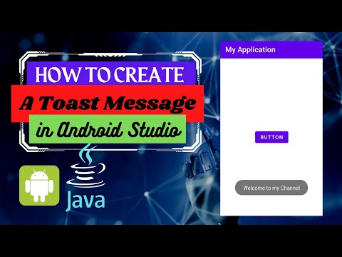 How to display a Toast messages in android studio|| android studio tutorial points.