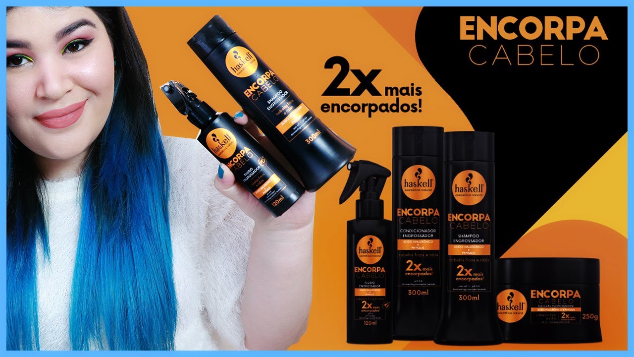 🧡ENCORPA CABELO HASKELL [2x mais encorpados]