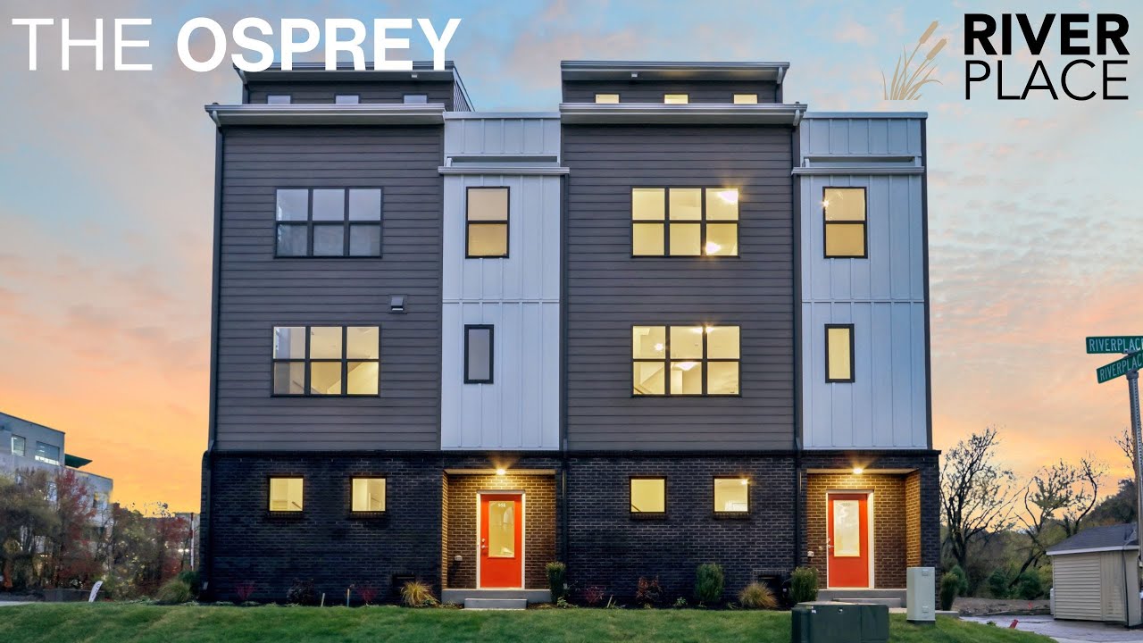 The Osprey Floor Plan- River Place Conshohocken Townhomes