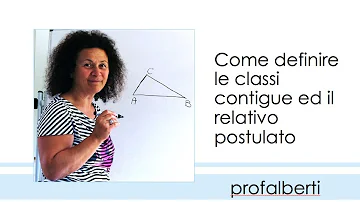 Cosa sono due classi contigue?