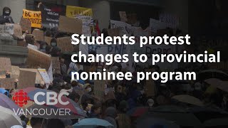 Students protest change to B.C. permanent residency guidelines
