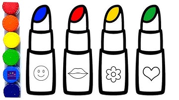 Drawing Lipstick 💄 | Fun and Easy Lipstick Art for Kids | Lipstick Drawing Ideas