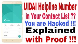 Why UIDAI Number is Being Saved Automatically in Your Contact List ?? Explained With Proof!!!