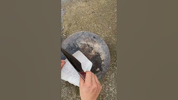 Con dao lọc thịt heo tôi làm bằng thép vòng bi máy bay sắc bén như nước