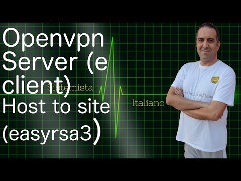 [RETI] - Server VPN (OPENVPN) host to site con easyrsa3