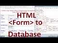 158 Connect Registration Form to MySQL or oracle Database web application HTML + Servlet Tutorial