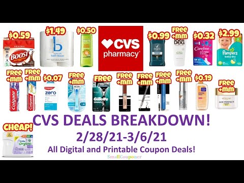 CVS Deals Breakdown 2/28/21-3/6/21! All Digital and Printable Coupon Deals!