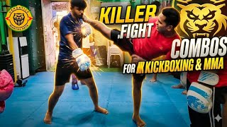 Killer Fight Combos for Kickboxing &amp; MMA Training  Improve Speed &amp; Power ⚡#versatilemartialarts 