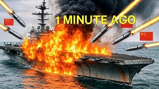 US Navy Under Fire: 5 Chinese Missiles Strike at Dawn!