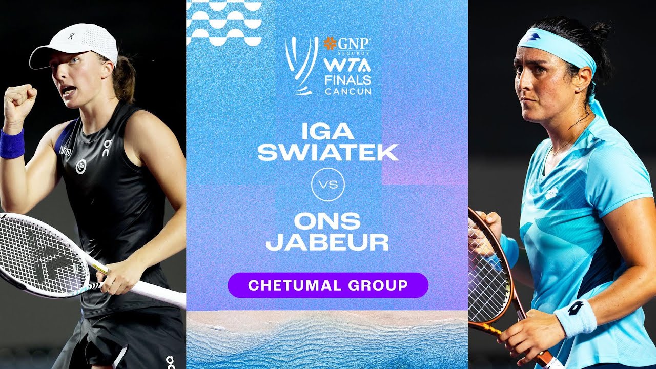 Iga Swiatek vs. Ons Jabeur | 2023 WTA Finals Group Stage | WTA Match Highlights