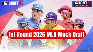 1st Round 2026 MLB Mock Draft!
