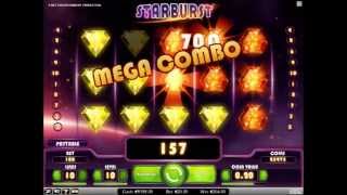 100 (NetEnt) Free Spins on Starburst at 4 Casinos [HD 720p]