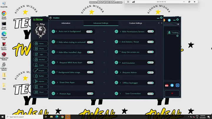 G700 RAT V7.2 🔥G700 RAT Features | Remote Tool Latest - 9220747079