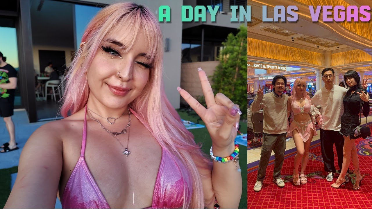 a day in vegas | shopping, pool party, meeting djs, and clubbing!