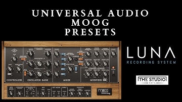 Universal Audio LUNA - Minimoog Pre-sets.
