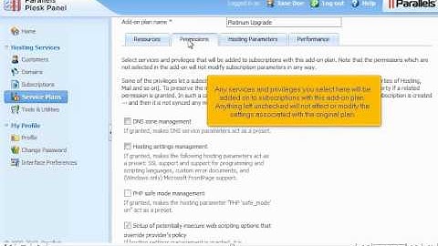 How to craete and manage Add-ons in Plesk Reseller - Canadian Web Hosting