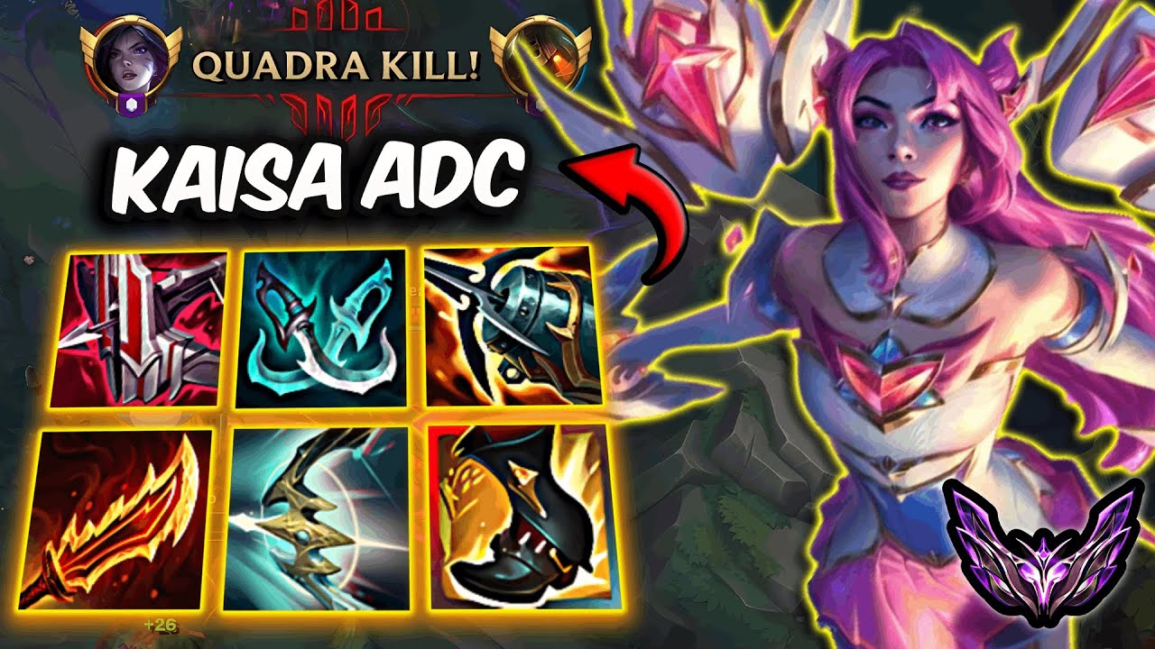 Kaisa vs Varus ADC ( Quadra Kill ) Korea Master 30/5/10 | Patch 25.18