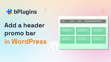 How to display a promotional bar in the Header of WordPress Website