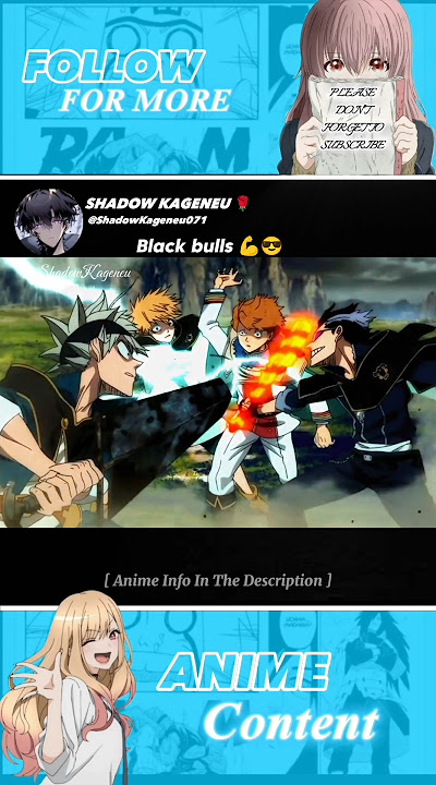 Black Bulls always have each other back 💪😎 #anime #shorts #blackclover