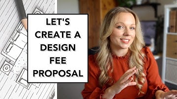 HOW TO CREATE A DESIGN FEE PROPOSAL : Create your interior design fee proposal on Canva