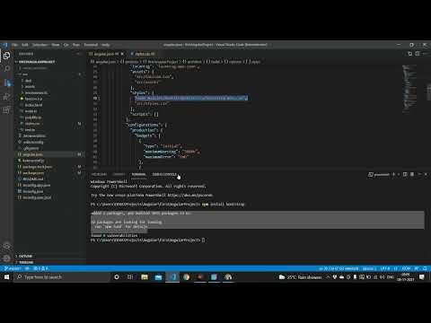 Install Bootstrap in angular