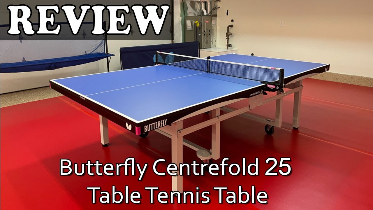 Butterfly Centrefold 25 Table Tennis Table Review - YouTube
