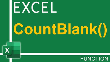How To Use Excel CountBlank Function | Excel Tutorial for Everyone