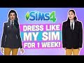 Dressing Like My Sim For 1 WEEK Challenge!