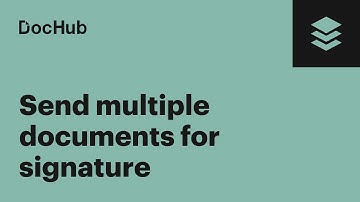 How to Send Multiple Documents for Signature in one Envelope with DocHub