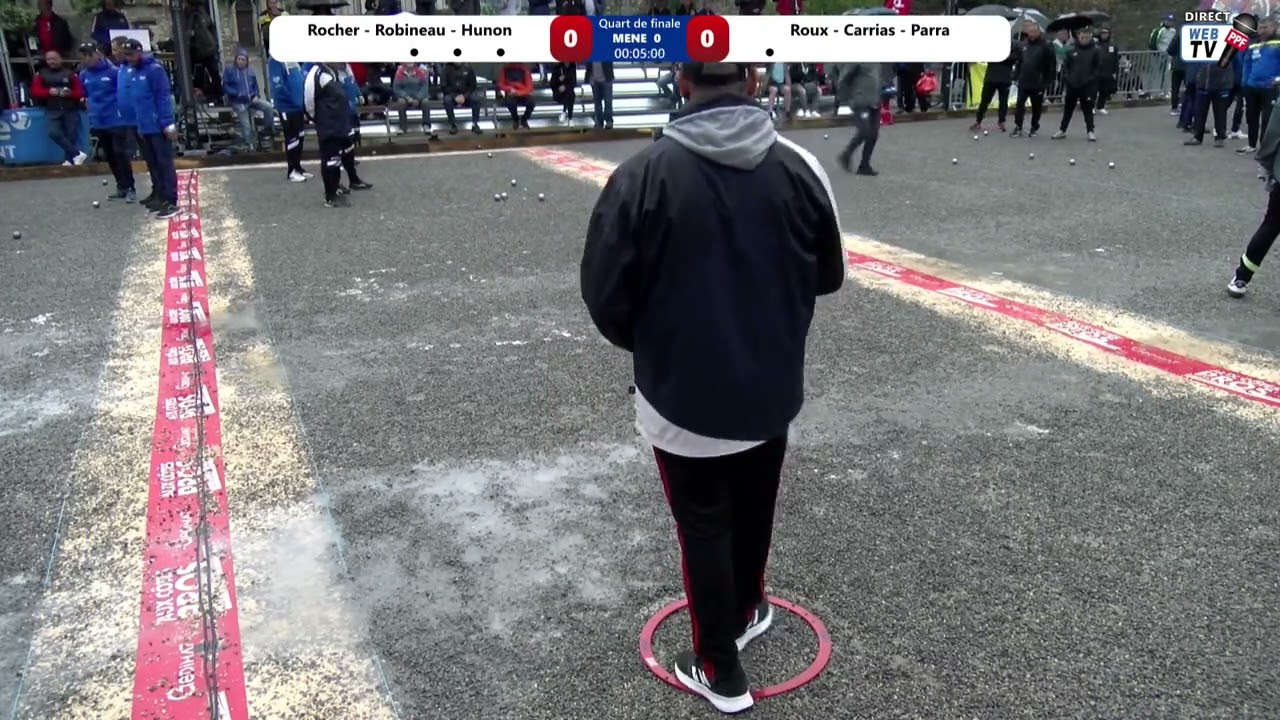 Miniature : PPF Tour 2023 Les Vans Quart de finale Equipe ROCHER contre équipe ROUX