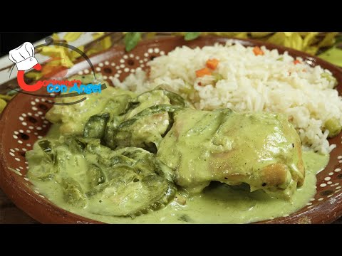 Receta Irresistiblemente SABROSA: Muslos de pollo en crema de jalapeño