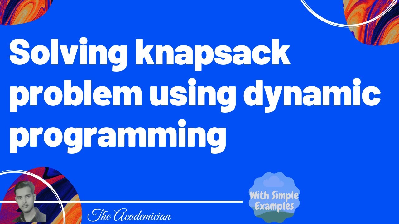solve knapsack problem using dynamic programming
