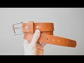 Making a leather belt  asmr