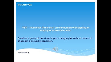 VBA - interactive Gantt chart with drawing shapes
