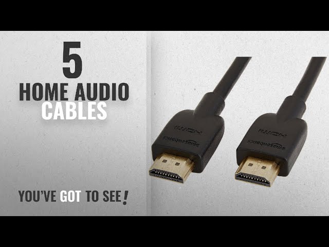 Top 10 Home Audio Cables [2018]: AmazonBasics High-Speed HDMI 2.0 Cable - 0.9m / 3 Feet (Latest