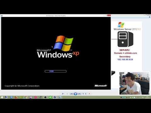 การจอยโดเมนคอนโทรลเลอร์ (ตัวอย่าง Windows XP)