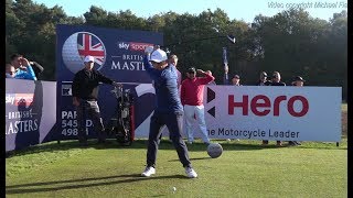 Francesco Molinari golf swing Driver/Long Iron, Sky Sports British Masters, October 2018.