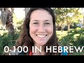 100 people from 0 to 100 years counting in Hebrew